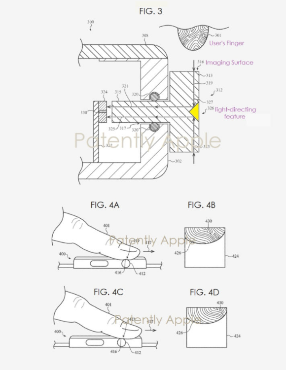 Apple获得支持Touch ID指纹扫描仪的下一代Apple Watch专利  