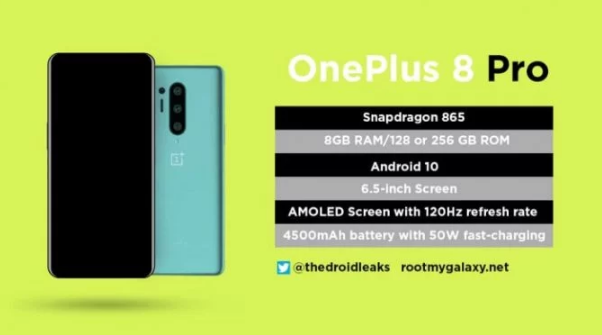 ​OnePlus 8 Pro关键规格泄漏