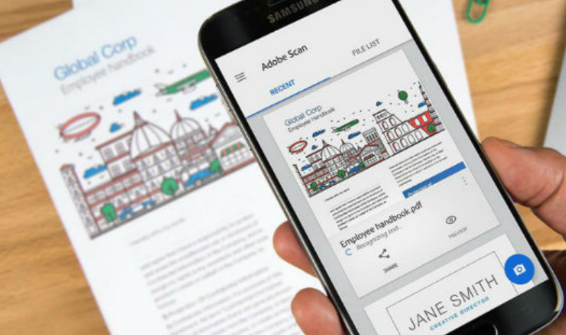 ​针对Android和iOS推出具有文本识别功能的Adobe Scan App  