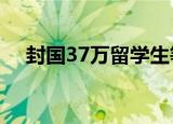 封国37万留学生等待入境 到底什么情况