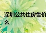 深圳公共住房售价具体情况如何公共住房是什么