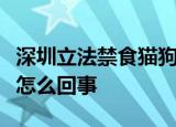 深圳立法禁食猫狗什么情况深圳立法禁食猫狗怎么回事