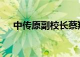 中传原副校长蔡翔获刑三年半 具体详情