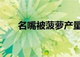 名嘴被菠萝产量惊到 具体是怎么回事