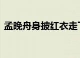 孟晚舟身披红衣走下飞机舷梯 这是什么场面