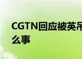 CGTN回应被英吊销落地许可 具体发生了什么事