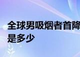 全球男吸烟者首降的原因是什么全球吸烟人数是多少
