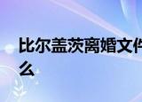 比尔盖茨离婚文件 两人离婚的原因到底是什么