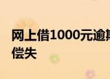网上借1000元逾期不还成老赖 这种结果得不偿失