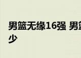 男篮无缘16强 男篮VS委内瑞拉队比分成绩多少