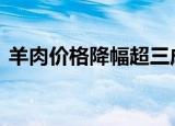 羊肉价格降幅超三成 未来羊肉市场走势如何