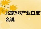 北京5G产业白皮书  什么是白皮书5G产业怎么说