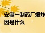 安徽一制药厂爆炸是什么情况有无伤亡事故原因是什么