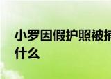 小罗因假护照被捕 这是怎么回事具体情况是什么