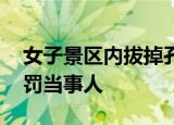 女子景区内拔掉孔雀羽毛 景区为何称不会处罚当事人