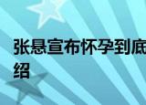 张悬宣布怀孕到底什么梗张悬是谁个人资料介绍