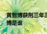 黄智博获刑三年三个月 黄智博做了什么黄智博是谁