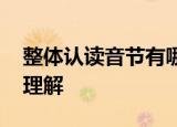 整体认读音节有哪些 整体认读音节应该如何理解