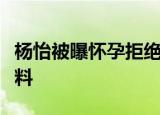杨怡被曝怀孕拒绝所有聚会和饭局杨怡个人资料