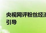 央视网评粉丝经济 粉丝经济盛行应如何正确引导