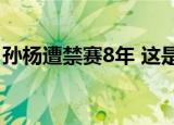 孙杨遭禁赛8年 这是怎么回事具体情况是什么