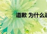 道歉 为什么道歉道歉内容是什么