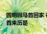 圆明园马首回家 在哪可以看到圆明园马首马首来历是