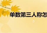 单数第三人称怎么变（单数第三人称）
