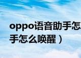 oppo语音助手怎么唤醒a92s（oppo语音助手怎么唤醒）