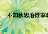 不知秋思落谁家意思（不知秋思落谁家）