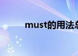 must的用法总结（must的用法）