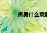 直男什么意思（直男什么意思）