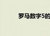 罗马数字5的写法（罗马数字5）