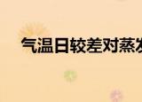 气温日较差对蒸发的影响（气温日较差）
