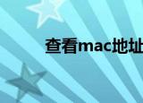 查看mac地址表（查看mac地址）