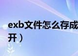 exb文件怎么存成dwg文件（exb文件怎么打开）