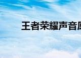 王者荣耀声音原声（王者荣耀声音）