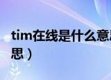 tim在线是什么意思?（tim电脑在线是什么意思）