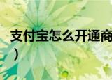 支付宝怎么开通商家收款码（支付宝怎么开通）