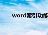 word索引功能怎么用（word索引）