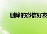 删除的微信好友怎么恢复（删除百度）