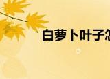 白萝卜叶子怎么做（白萝卜叶）