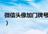 微信头像加门牌号怎么操作（微信头像加国旗）
