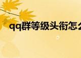 qq群等级头衔怎么设置（qq群等级头衔）