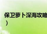 保卫萝卜深海攻略图解法（保卫萝卜深海攻略）
