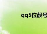 qq5位靓号怎么获得（qq5）