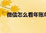 微信怎么看年账单（微信怎么看年账单）