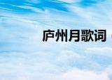庐州月歌词（庐州月整首歌词）