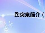 趵突泉简介（关于趵突泉的简介）