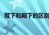 陛下和殿下的区别（陛下和殿下有啥区别）